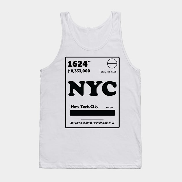 New York Periodic Table Element Tank Top by ScienceCorner